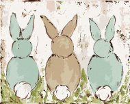 Zuty Tri králiky (Haley Bush), 80x100cm plátno napnuté na rám - cena, porovnanie