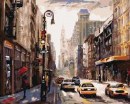 Zuty Žena s dáždnikom v New Yorku, 80x100cm bez rámu a bez napnutia plátna - cena, porovnanie