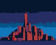 Zuty Žiariaci Manhattan v New Yorku, 80x100cm plátno napnuté na rám - cena, porovnanie