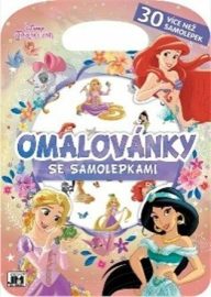 Princezny - Omalovánky se samolepkami