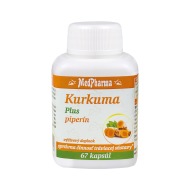 MedPharma Kurkuma plus piperín 67tbl - cena, porovnanie