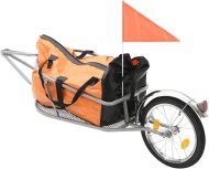 Shumee Prívesný vozík za bicykel s taškou, oranžový/čierny - cena, porovnanie