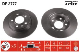 TRW Brzdový kotúč DF2777