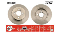 TRW Brzdový kotúč DF6122 - cena, porovnanie