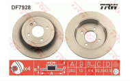 TRW Brzdový kotúč DF7928 - cena, porovnanie