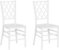 Beliani Sada 2 jedálenských stoličiek, biela CLARION, 250965 - cena, porovnanie