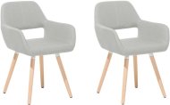Beliani Sada, 2 stoličky do jedálne sivej farby CHICAGO, 96378 - cena, porovnanie