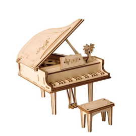 Robotime 3D drevené puzzle Grand piano