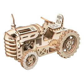 Robotime 3D drevené puzzle Traktor