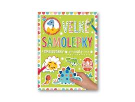 Velké samolepky a omalovánky pro malé ruce Dino ostrov