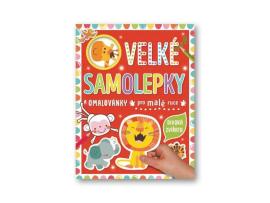 Velké samolepky a omalovánky pro malé ruce Divoká zvířata