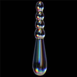 Lovetoy Twilight Gleam Glass Dildo Rising Ripples