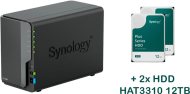 Synology DS224+2xHAT3310-12T - cena, porovnanie