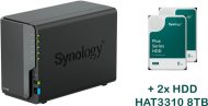 Synology DS224+2xHAT3310-8T - cena, porovnanie