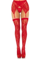 Leg Avenue Lace Thigh Highs & Garterbelt 1608 - cena, porovnanie