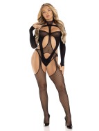 Leg Avenue Bodystocking with Cutout Teddy - cena, porovnanie