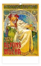 Alfons Mucha - nástěnný kalendář 2024