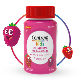 Pfizer Centrum Kids Gummies malina a jahoda 60ks