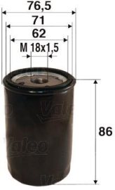 Valeo Olejový filter 586010