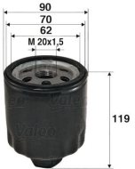 Valeo Olejový filter 586020 - cena, porovnanie