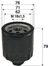 Valeo Olejový filter 586072