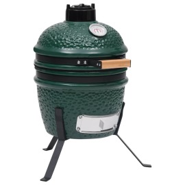 vidaXL 2 v 1 Kamado gril s udiarňou keramika 56 cm