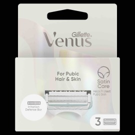 Gillette Venus Pubic Hair&Skin náhradné žiletky 3ks