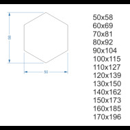 Alfaram.sk Zrkadlo geometrického tvaru v ráme - HEXA V RÁME - cena, porovnanie