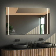 Alfaram.sk Kúpeľňové obdĺžnikové zrkadlo s logom - FLAWIA LED PREMIUM - cena, porovnanie