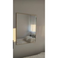 Alfaram.sk Obdĺžnikové zrkadlo v minimalistickom čiernom ráme - 1201 - cena, porovnanie