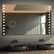 Alfaram.sk Kúpeľňové obdĺžnikové zrkadlo s priblížením v zrkadle a vypínačom - OLIWIA LED PREMIUM - cena, porovnanie
