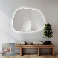 Alfaram.sk Kúpeľňové zrkadlo nepravidelného tvaru s vypínačom - BAZALT LED PREMIUM - cena, porovnanie