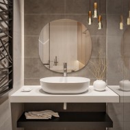 Alfaram.sk Kúpeľňové zrkadlo nepravidelne zaoblené LAOS - cena, porovnanie