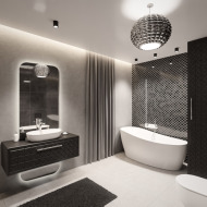 Alfaram.sk Kúpeľňové zrkadlo s osvetlením z dvoch častí - GAJA LED - cena, porovnanie