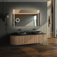 Alfaram.sk Obdĺžnikové kúpeľňové zrkadlo s led zoom zrkadlom - FLAWIA LED PREMIUM - cena, porovnanie