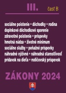 Zákony III B 2024 Sociálne zabezpečenie a príspevky - cena, porovnanie