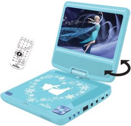 Lexibook Frozen Prenosný DVD prehrávač 7 s rotujúcou obrazovkou a slúchadlami