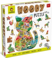 Ludattica Zvierací miláčikovia drevené puzzle 48 dielikov - cena, porovnanie