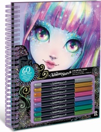 Nebulous Stars Omaľovánky s čiernymi stránkami Isadora