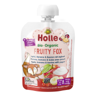 Holle BIO Fruity fox - detské ovocné pyré s jogurtom 85g - cena, porovnanie