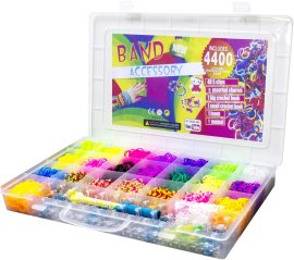 Aga4kids Sada gumičiek na výrobu náramkov 4400ks
