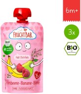 Fruchtbar BIO ovocná kapsička s banánom, hruškou, malinami a ovsom 3x100g - cena, porovnanie