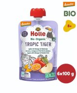 Holle Tropic Tiger BIO jablko mango a marakuja 6x100g - cena, porovnanie