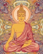 Zuty Maľovanie podľa čísel - Buddha a ornamenty, 40 x 50 cm, bez rámu a bez napnutého plátna - cena, porovnanie