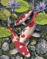 Zuty Maľovanie podľa čísel - Koi kapry a lekná (Howard Robinson), 880 x 100 cm, napnuté plátno na rám - cena, porovnanie