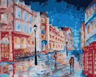 Zuty Daždivý deň v londýnskej uličke, 40x50 cm, vypnuté plátno na rám - cena, porovnanie