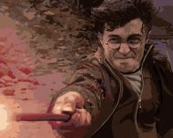 Zuty Harry Potter v súboji s Voldemortom, 40x50 cm, vypnuté plátno na rám - cena, porovnanie