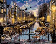 Zuty Maľovanie podľa čísel - Bicykle v Amsterdame, 100 x 80 cm, bez rámu a bez napnutia plátna - cena, porovnanie