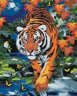 Zuty Maľovanie podľa čísel - Číhajúci tiger a spln (Howard Robinson), 40 x 50 cm, napnuté plátno na rám - cena, porovnanie