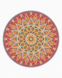 Zuty Maľovanie podľa čísel - Mandala, 40 x 50 cm, napnuté plátno na rám